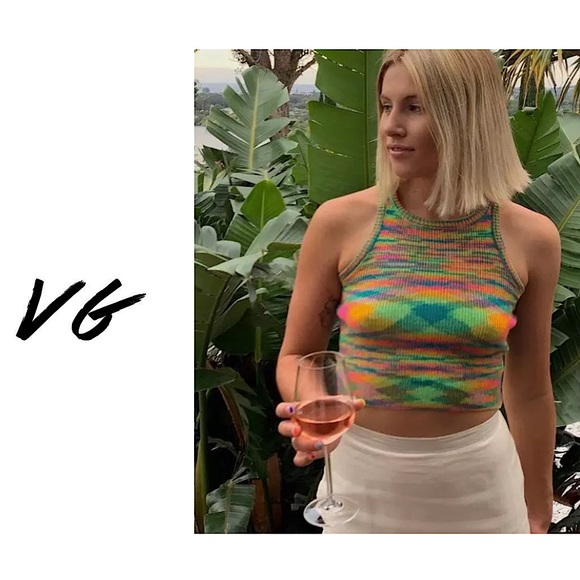 Verge Girl Tops - VERGE GIRL - On The Horizon Knit Top / MULTI